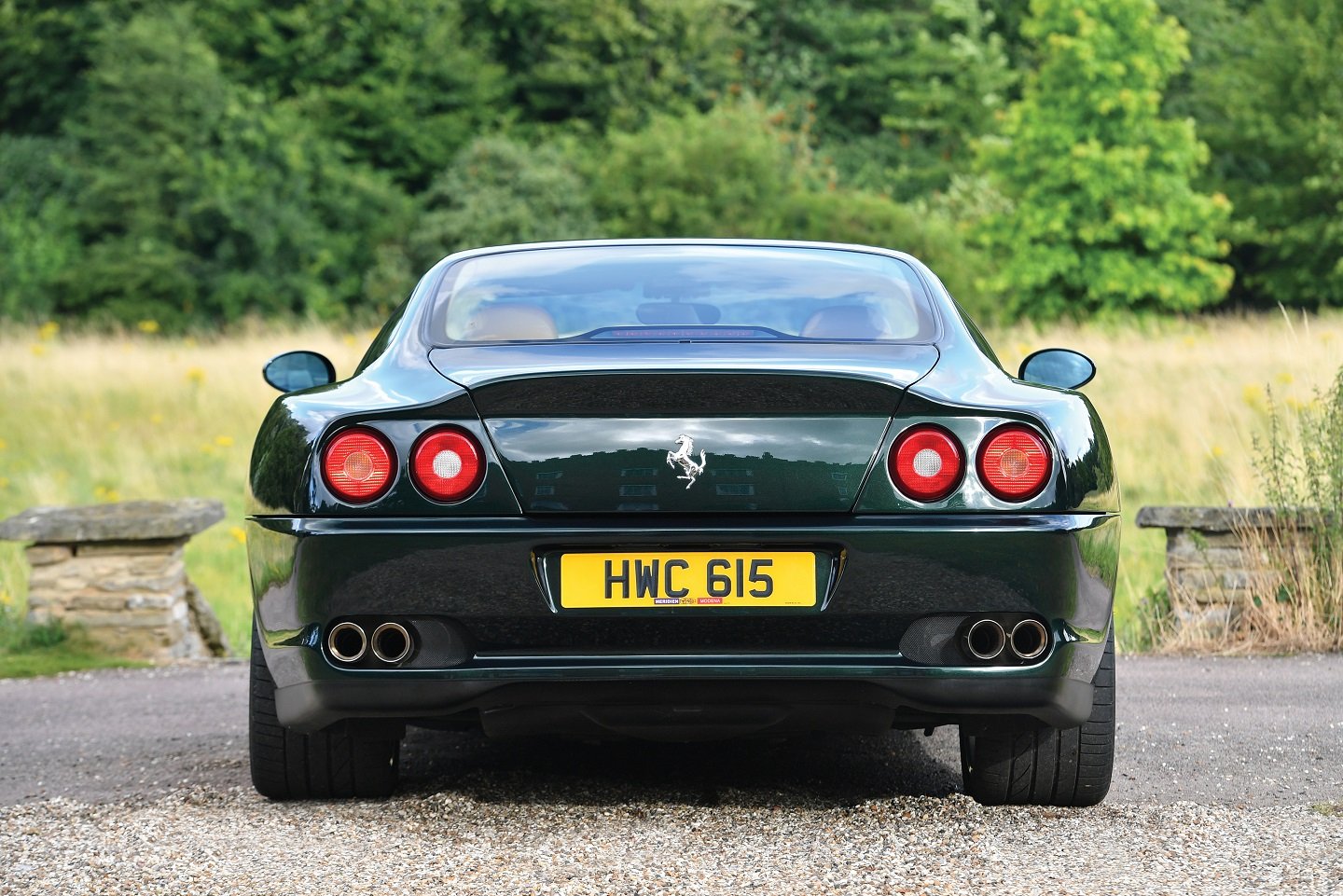 ferrari, 575 m, Maranello, F1, Uk spec, Cars, Coupe, Green, 2002 Wallpaper