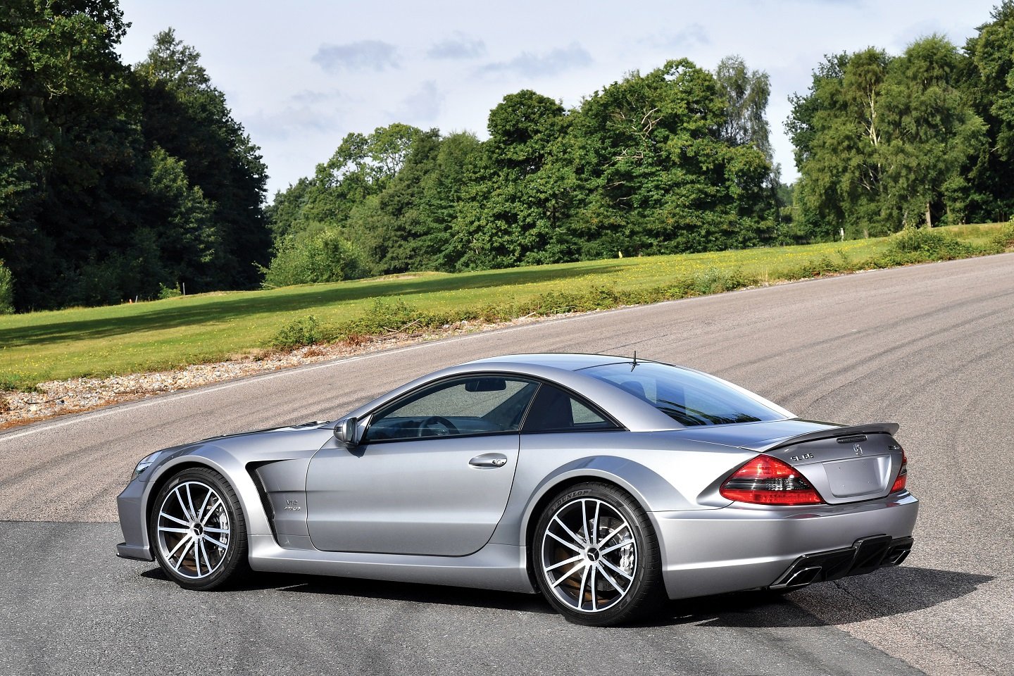 mercedes, Benz, Sl65, Amg, Black, Series,  r230 , Cars, Coupe, Silver, 2008 Wallpaper