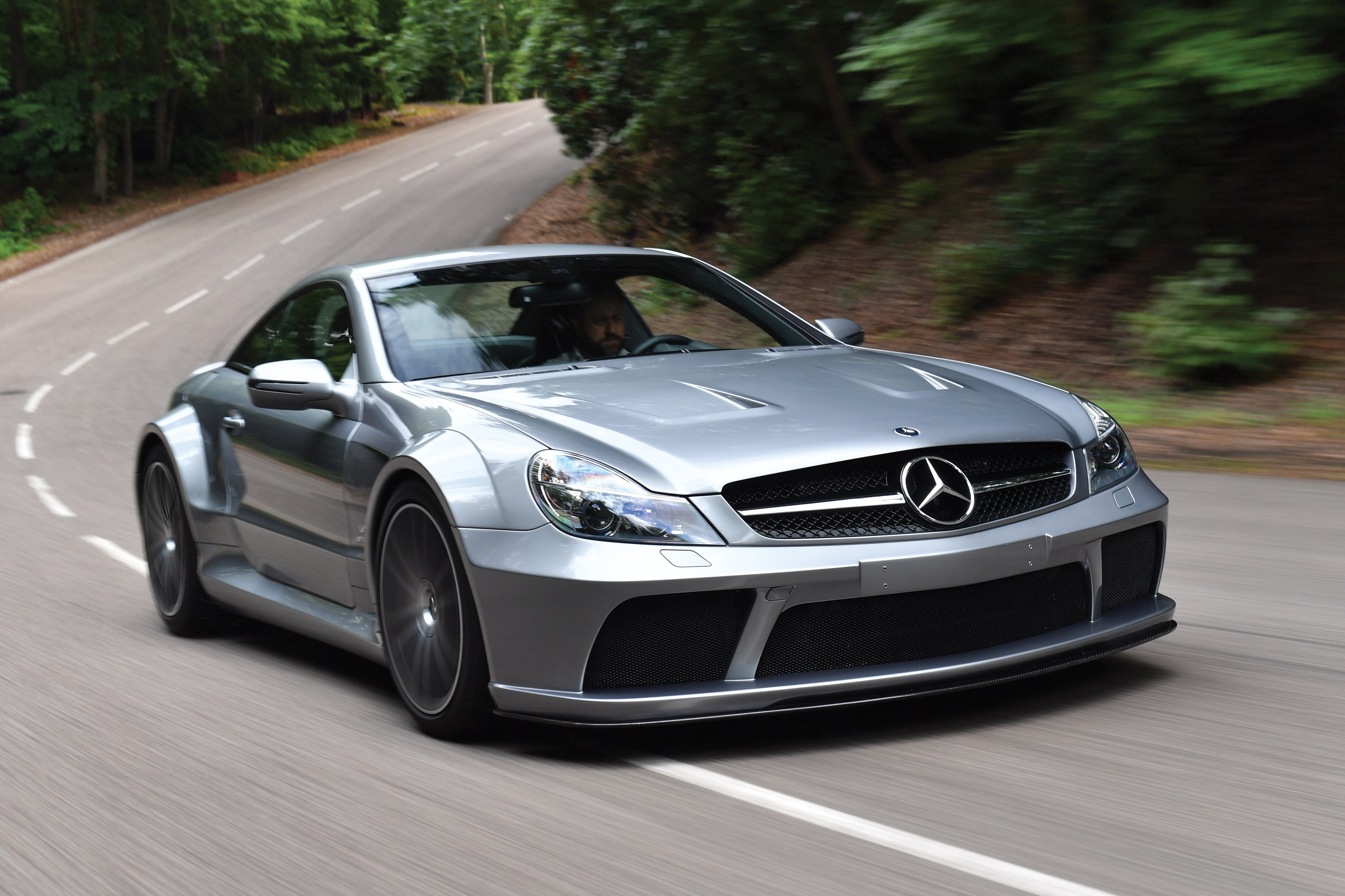 mercedes, Benz, Sl65, Amg, Black, Series,  r230 , Cars, Coupe, Silver, 2008 Wallpaper