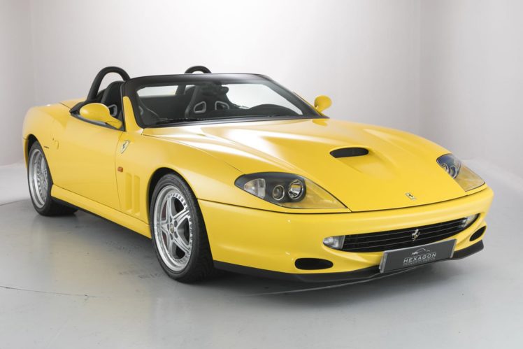 2000, Ferrari, 550, Barchetta, Cars, Yellow HD Wallpaper Desktop Background