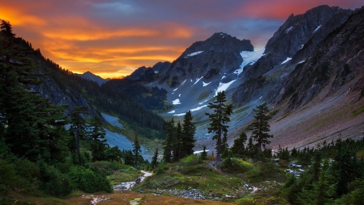 mountains, Nature, Forest, View, 1920×1080 HD Wallpaper Desktop Background