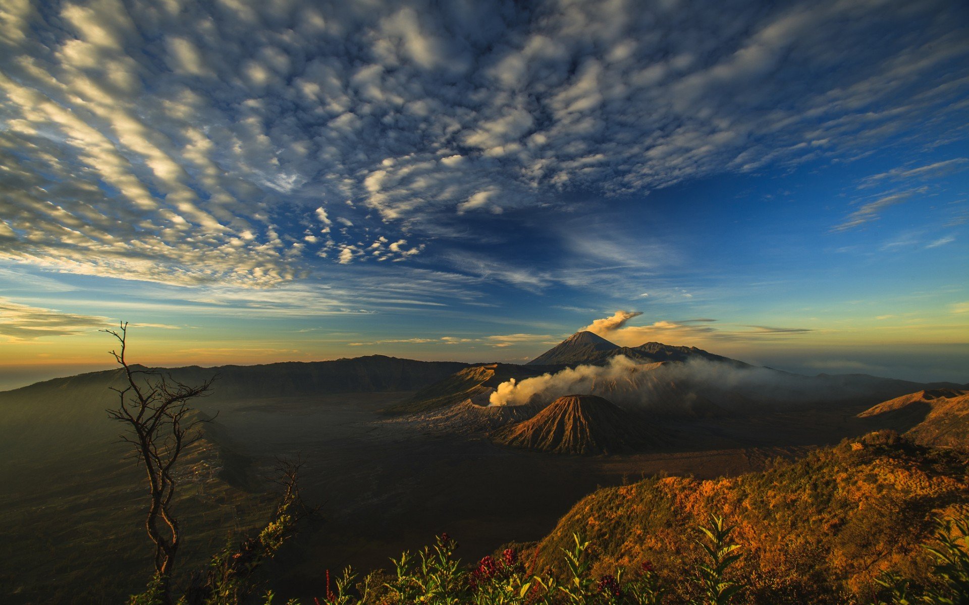 volcano, Smoke, Landscape, Mt, Merapi, 1920x1200 Wallpaper