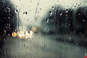 26 rain drops falling on glass