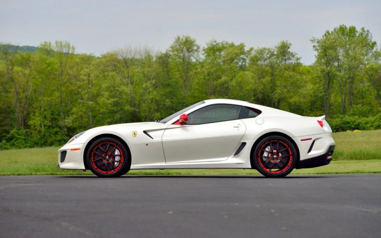 2011, Cars, Ferrari, 599, Gto, Pearl, White HD Wallpaper Desktop Background