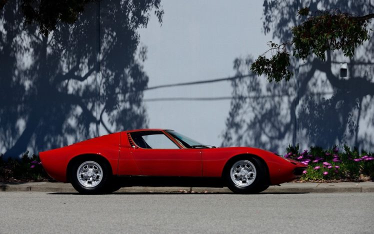 1968, Cars, Red, Lamborghini, Miura, P400 HD Wallpaper Desktop Background