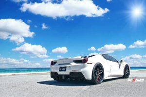 white, Ferrari, 488, Spider, Cars, 2016