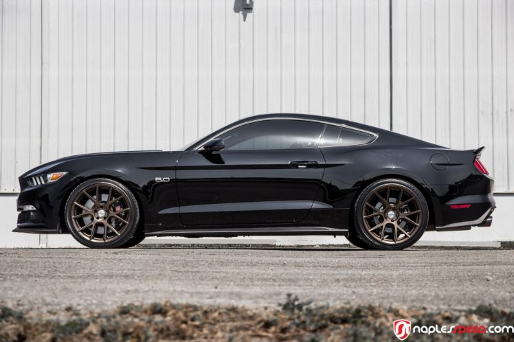 ford, Mustang, 2016, Black, Cars, Vossen, Wheel HD Wallpaper Desktop Background