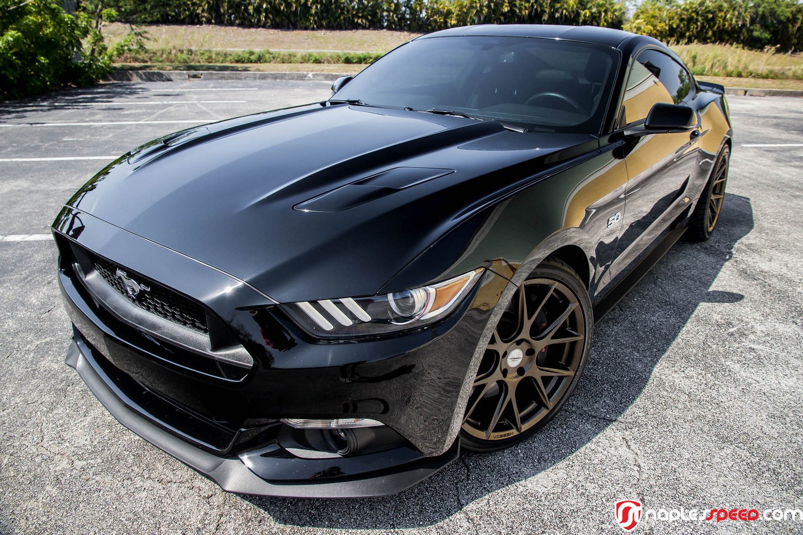ford, Mustang, 2016, Black, Cars, Vossen, Wheel Wallpaper