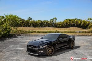 ford, Mustang, 2016, Black, Cars, Vossen, Wheel