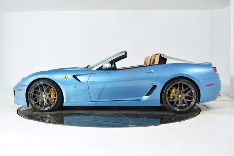 2011, Ferrari, 599, Sa, Aperta, Cars, Blue HD Wallpaper Desktop Background