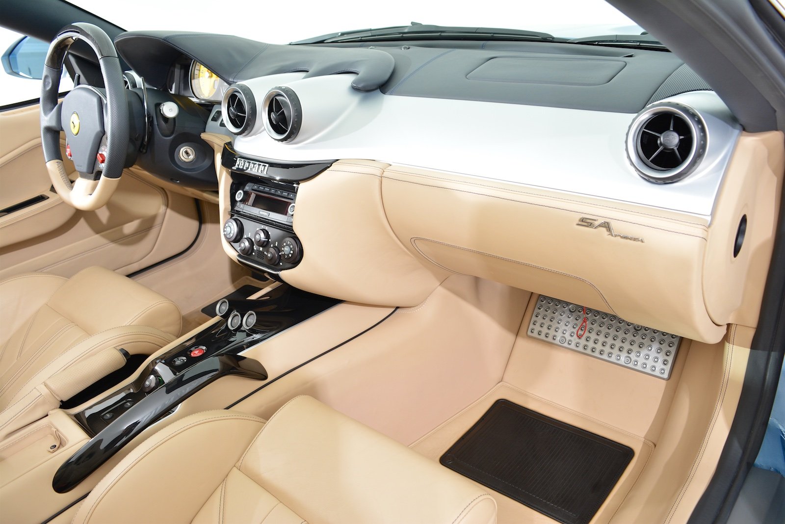 2011, Ferrari, 599, Sa, Aperta, Cars, Blue Wallpaper