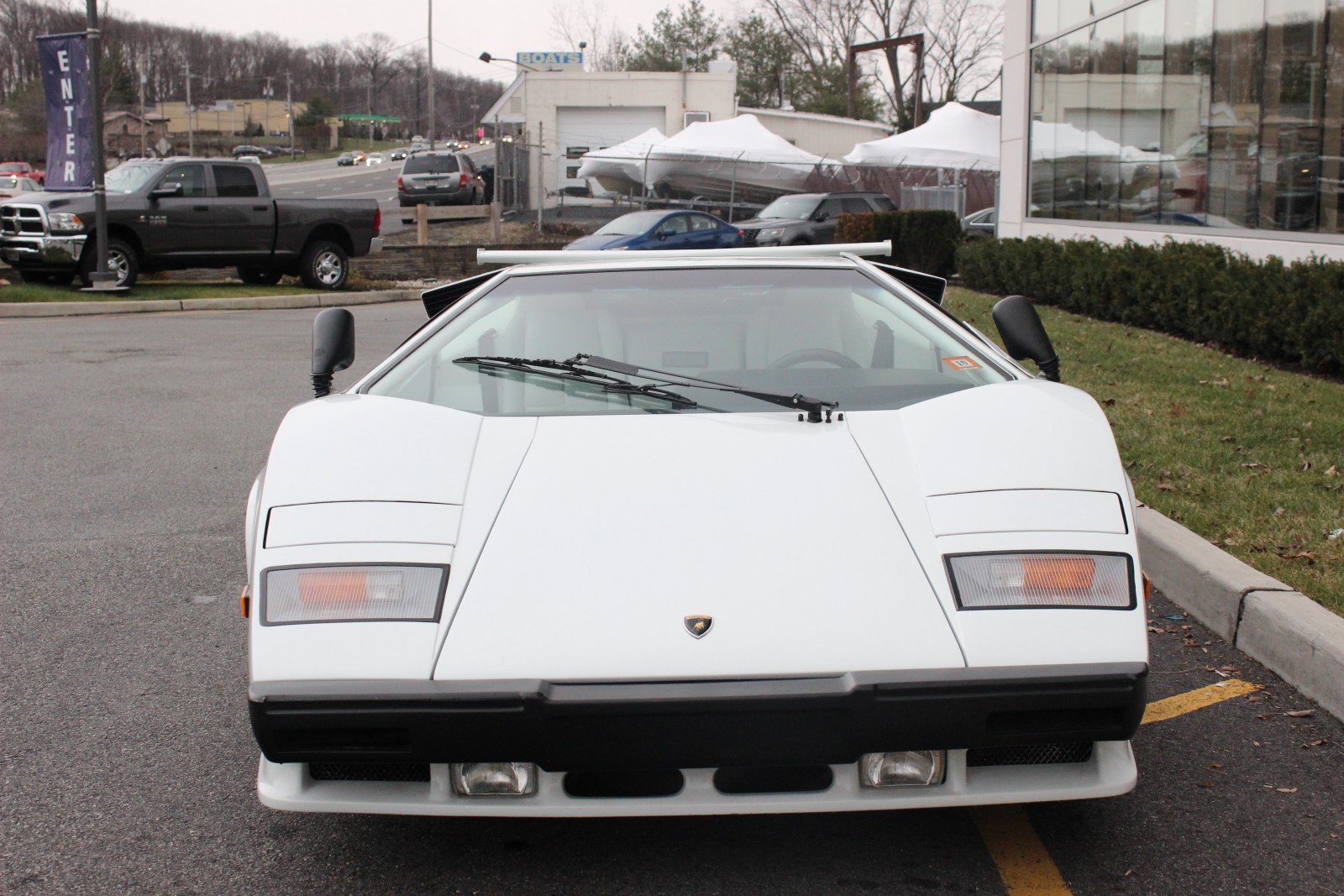 1988, Lamborghini, Countach, Cars, White Wallpaper