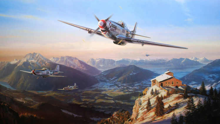 nicolas, Trudgian, North, American, P 51, Mustang, Airplane, Plane, Military HD Wallpaper Desktop Background