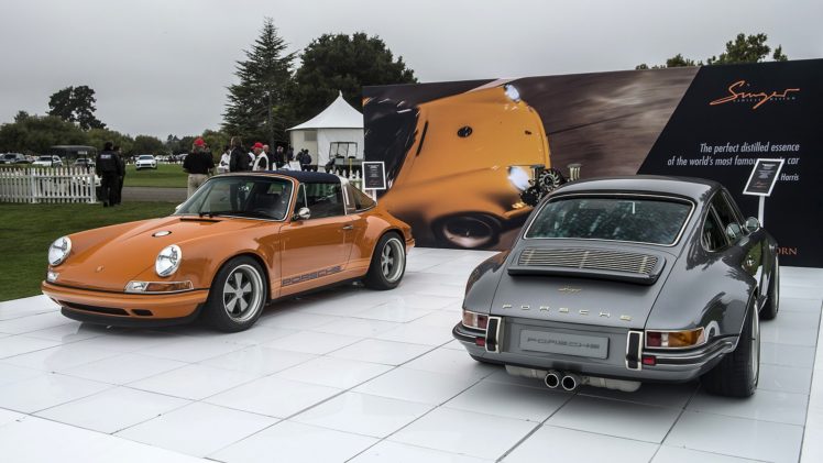 911, Cars, Luxemburg, Orange, Porsche, Singer, Targa HD Wallpaper Desktop Background