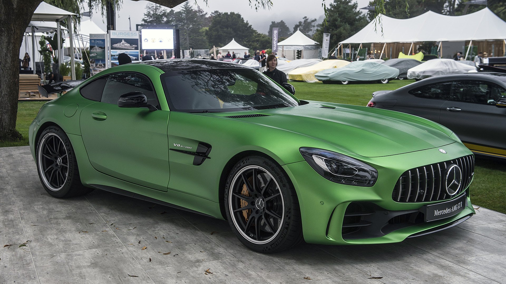 mercedes, Amg, Gtr, Cars, Coupe, Green Wallpaper