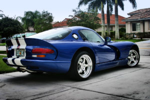 blue, Cars, Flags, Dodge, Backview, Vehicles, Dodge, Viper, American, Flag