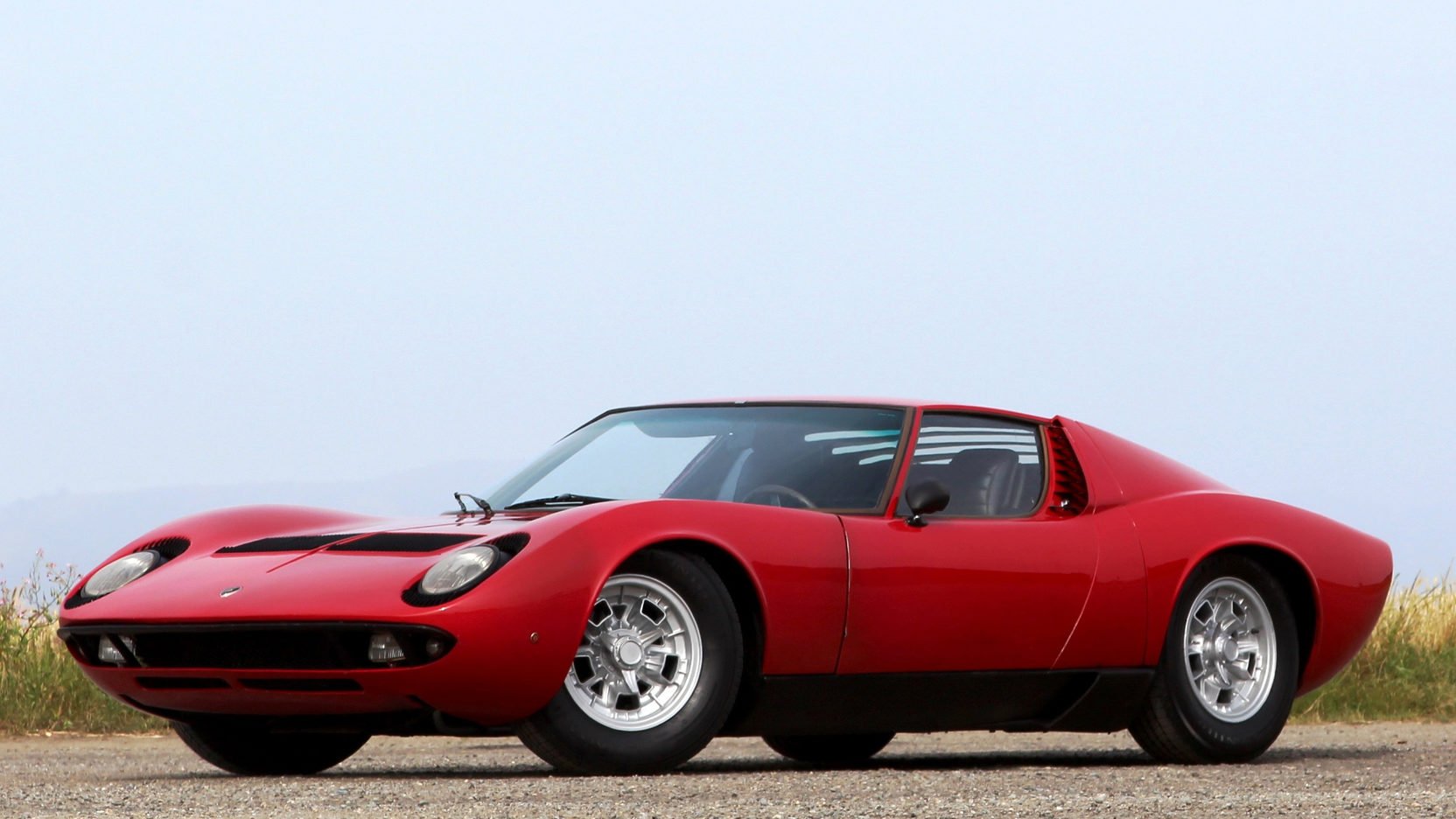 1968, Lamborghini, Miura, P400, Cars, Classic, Red Wallpaper