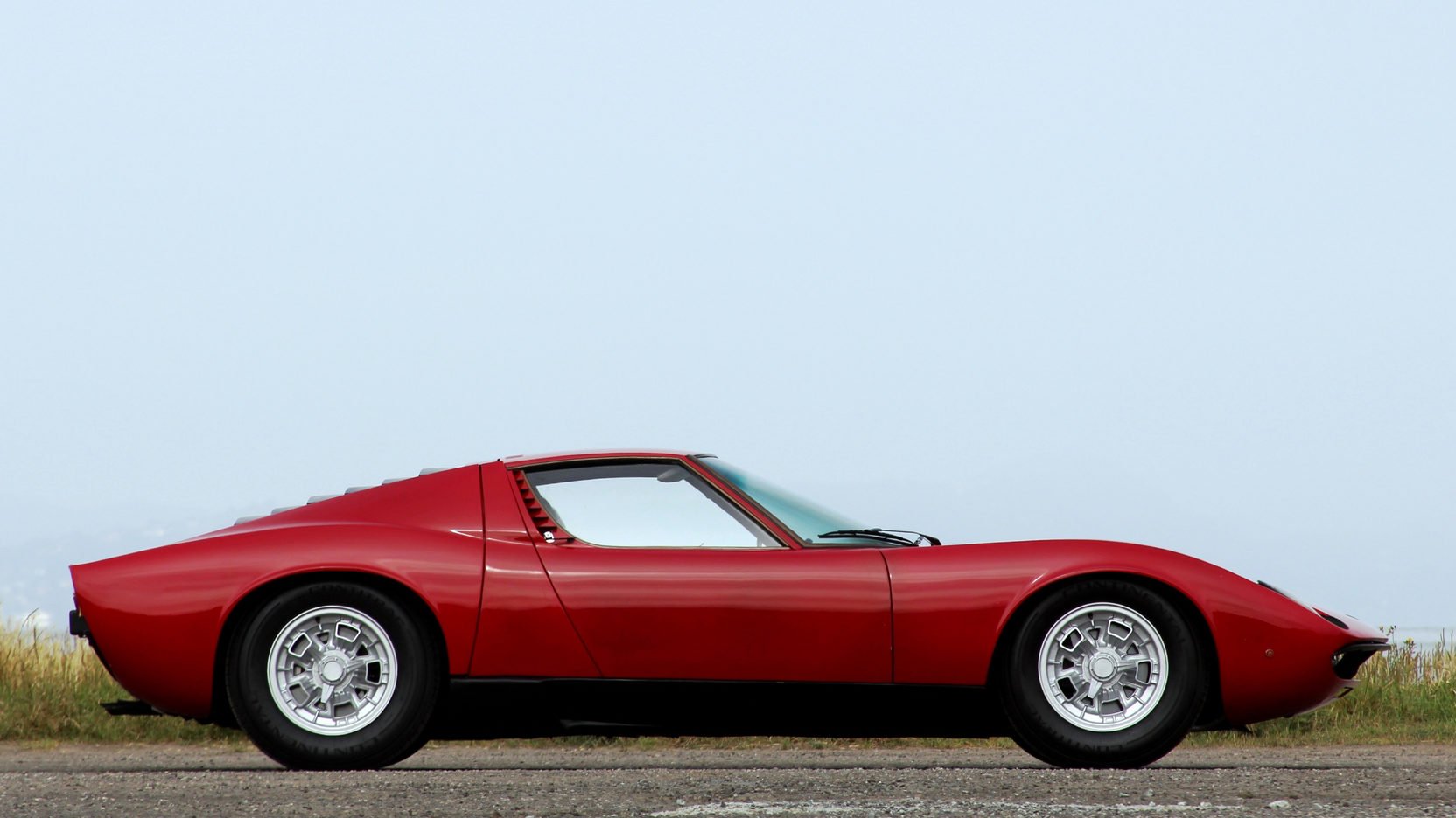 1968, Lamborghini, Miura, P400, Cars, Classic, Red Wallpaper