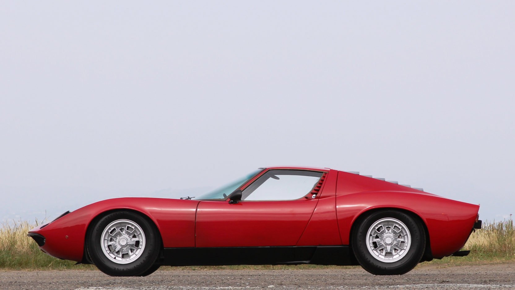 1968, Lamborghini, Miura, P400, Cars, Classic, Red Wallpaper