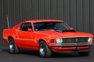 1970, Ford, Mustang, Boss, 429, Fastback, Cars, Orange