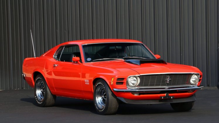 1970, Ford, Mustang, Boss, 429, Fastback, Cars, Orange