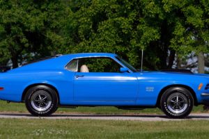 1970, Ford, Mustang, Boss, 429, Fastback, Cars, Blue