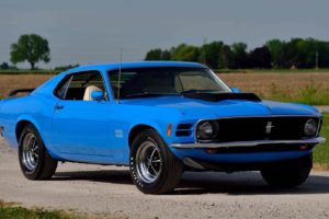 1970, Ford, Mustang, Boss, 429, Fastback, Cars, Blue
