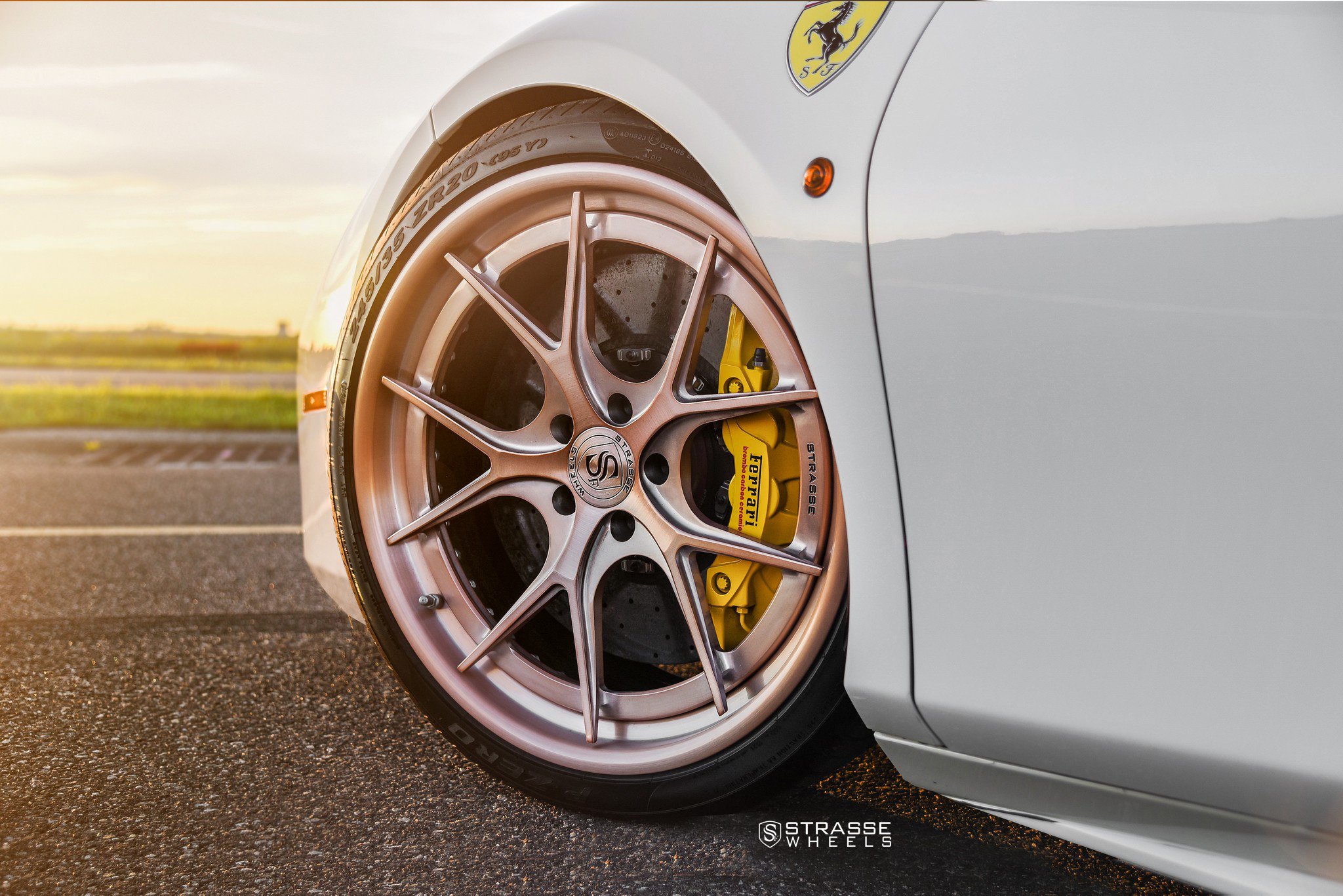 strasse, Wheels, Ferrari, 488, Gtb, Cars, White Wallpaper