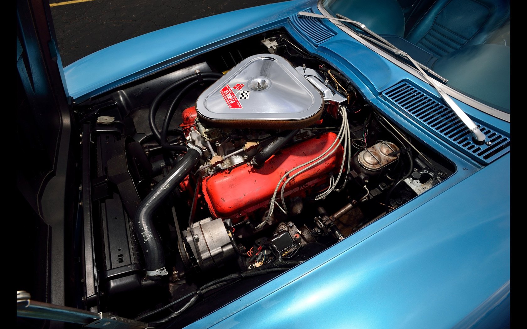 1967, Chevrolet, Corvette,  c2 , Convertible, Marina, Blue, Cars, Classic Wallpaper