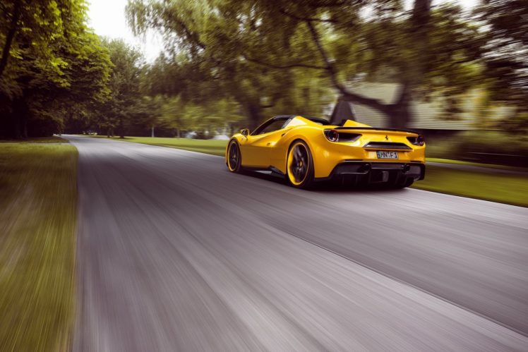 2016, Novitec, Rosso, Ferrari, 488, Spider, Yellow, Cars, Modified HD Wallpaper Desktop Background