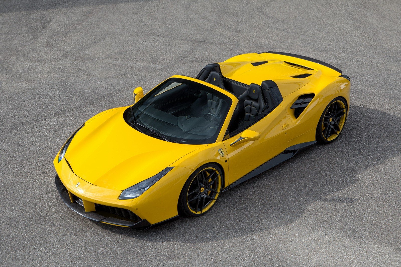 2016, Novitec, Rosso, Ferrari, 488, Spider, Yellow, Cars, Modified Wallpaper