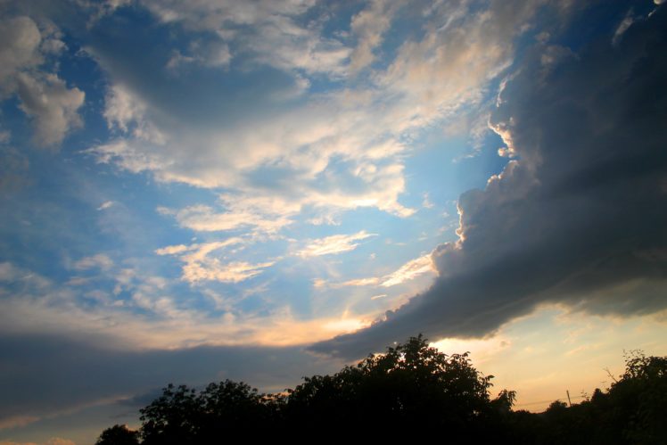 sky, Clouds, Sunset HD Wallpaper Desktop Background
