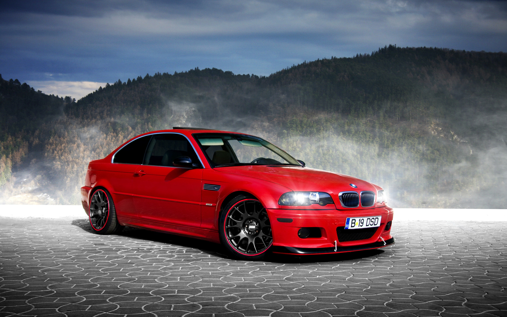 bmw, Red, Tuning Wallpaper