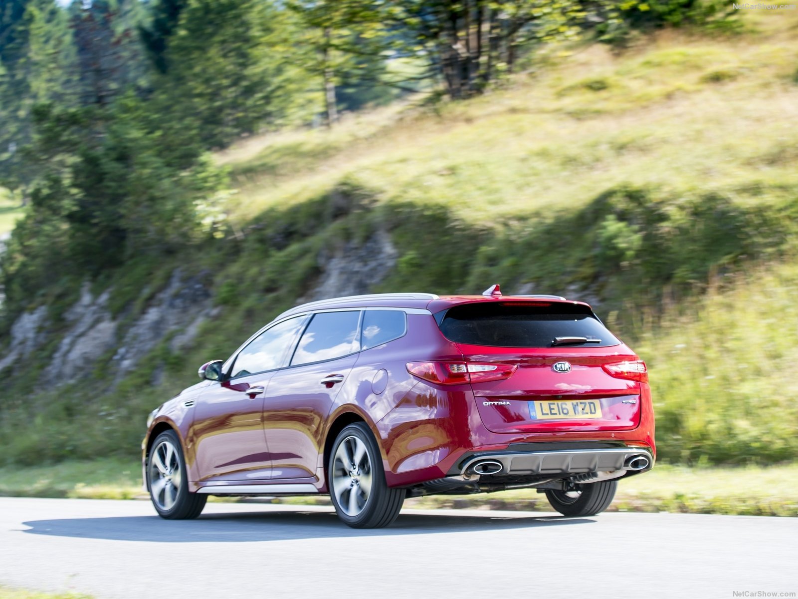 kia, Optima, Sports, Wagon, Uk version, Cars, Red, 2016 Wallpaper
