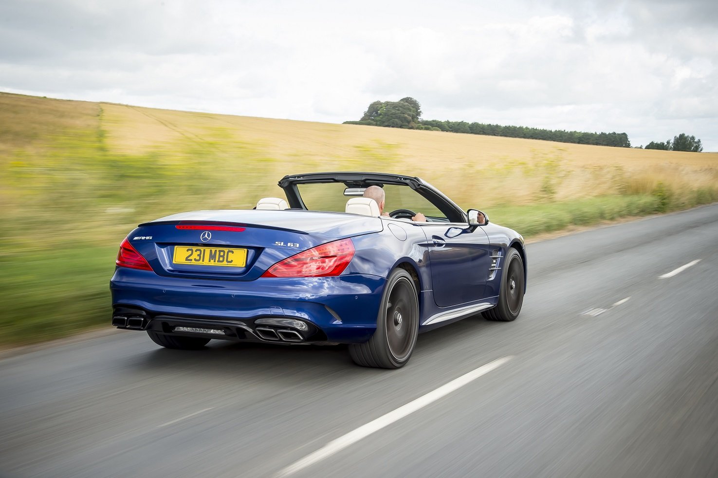 mercedes, Amg, Sl63, Uk spec,  r231 cars, Roadster, Blue, 2016 Wallpaper