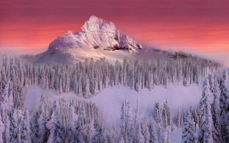 winter, Mountains HD Wallpaper Desktop Background