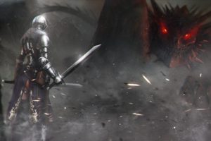 2, Dark, Soul, Lizard, Art, Armor, Sword, Dragon, Warrior