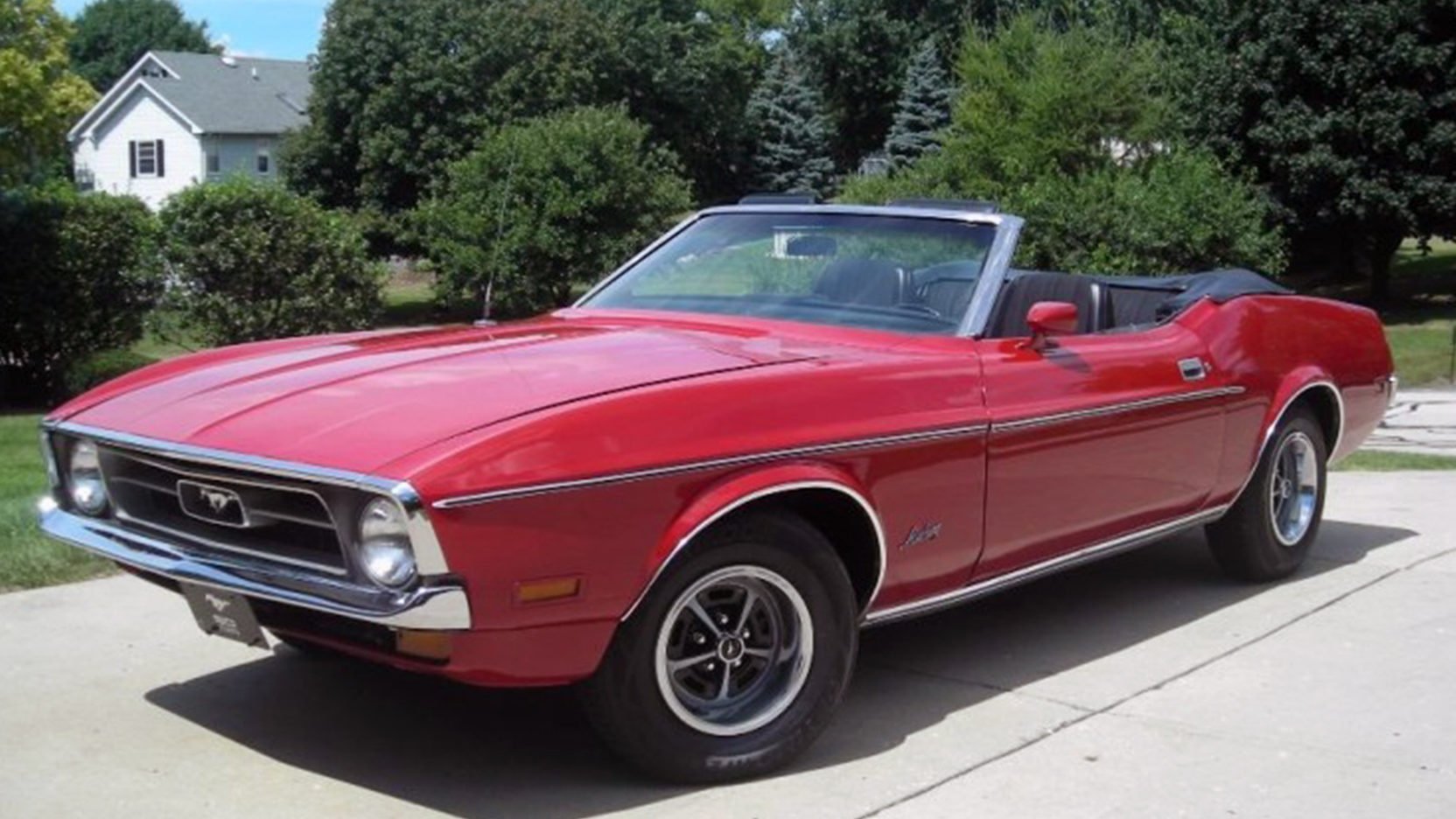 1972, Ford, Mustang, Convertible, Cars, Red Wallpaper