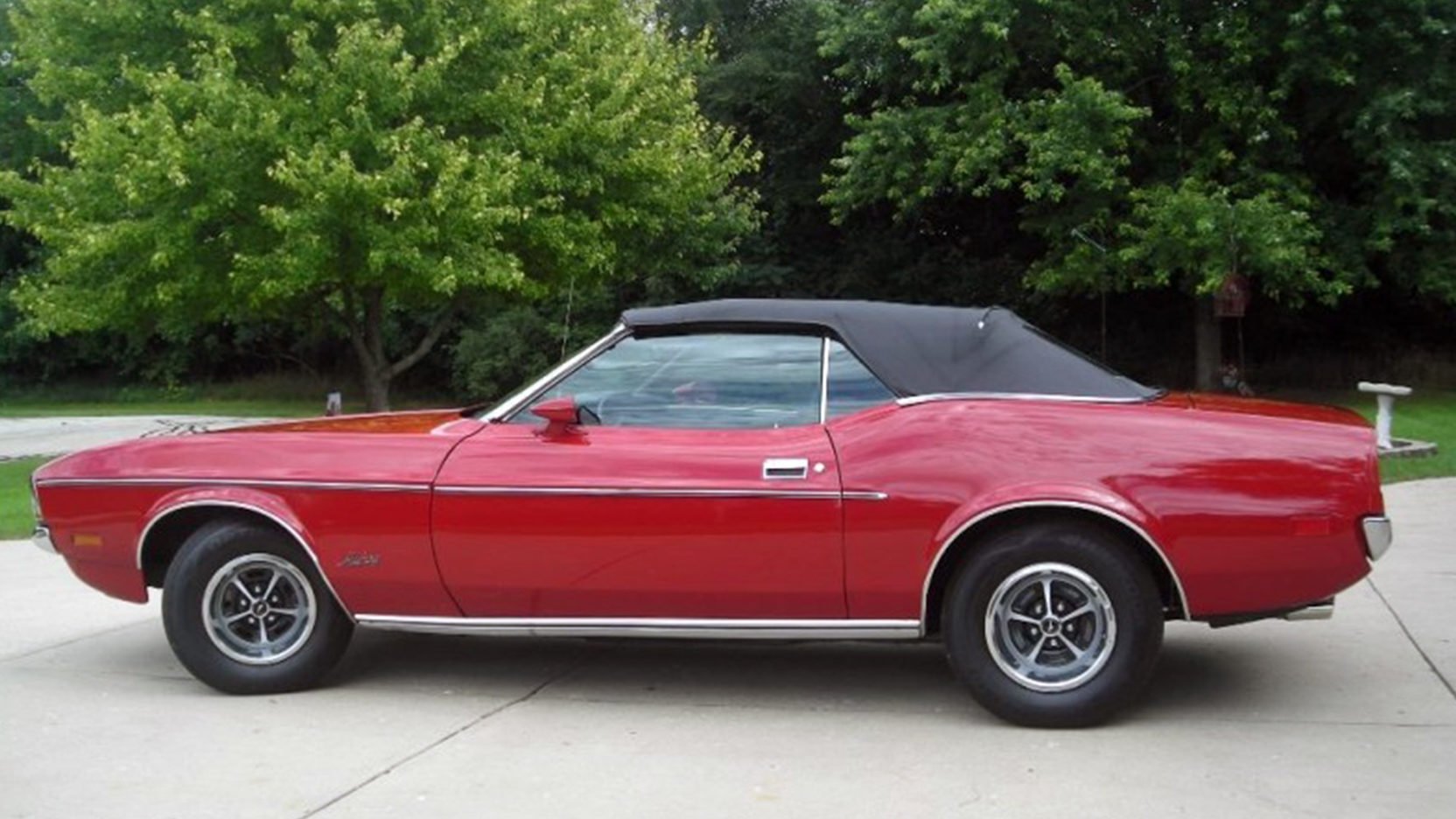 1972, Ford, Mustang, Convertible, Cars, Red Wallpaper
