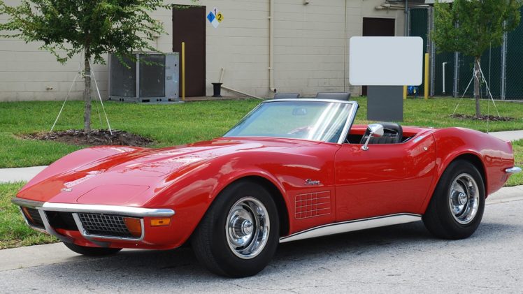 1972, c3 , Chevrolet, Corvette, Convertible, Cars, Red Wallpapers HD ...