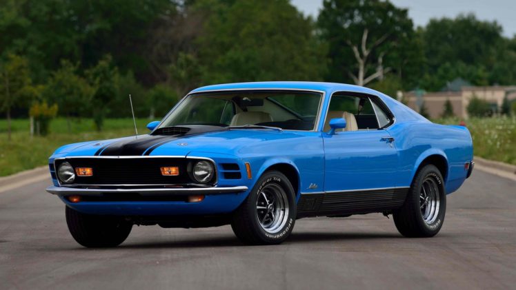 1970, Ford, Mustang, Mach, 1, Fastback, Cars, Blue Wallpapers HD ...