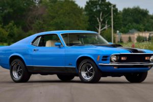 1970, Ford, Mustang, Mach, 1, Fastback, Cars, Blue