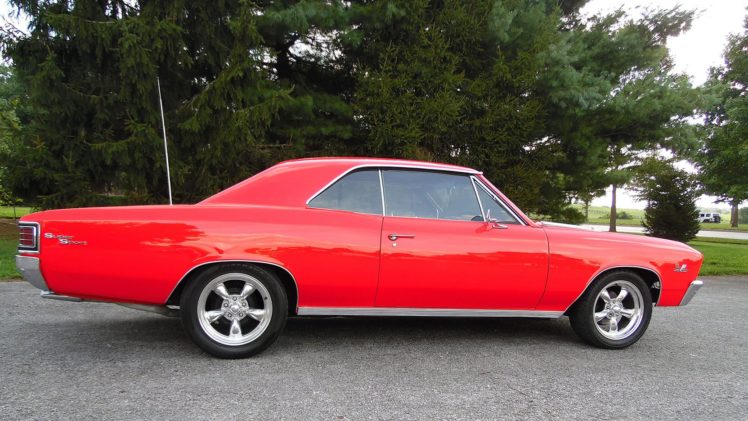 1967, Chevrolet, Chevelle, Ss, Cars, Red HD Wallpaper Desktop Background