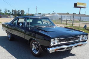 1968, Plymouth, Road, Runner, Cars, Black
