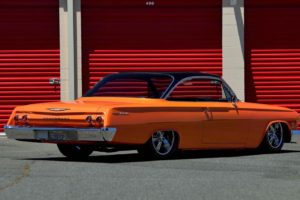1962, Chevrolet, Bel, Air, Cars, Orange, Modified