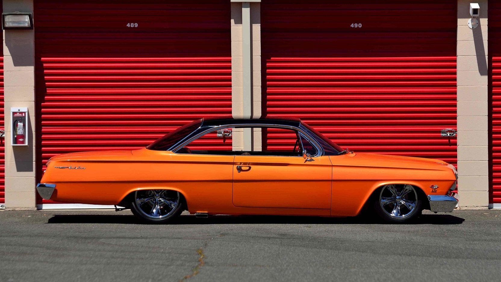 1962, Chevrolet, Bel, Air, Cars, Orange, Modified Wallpaper