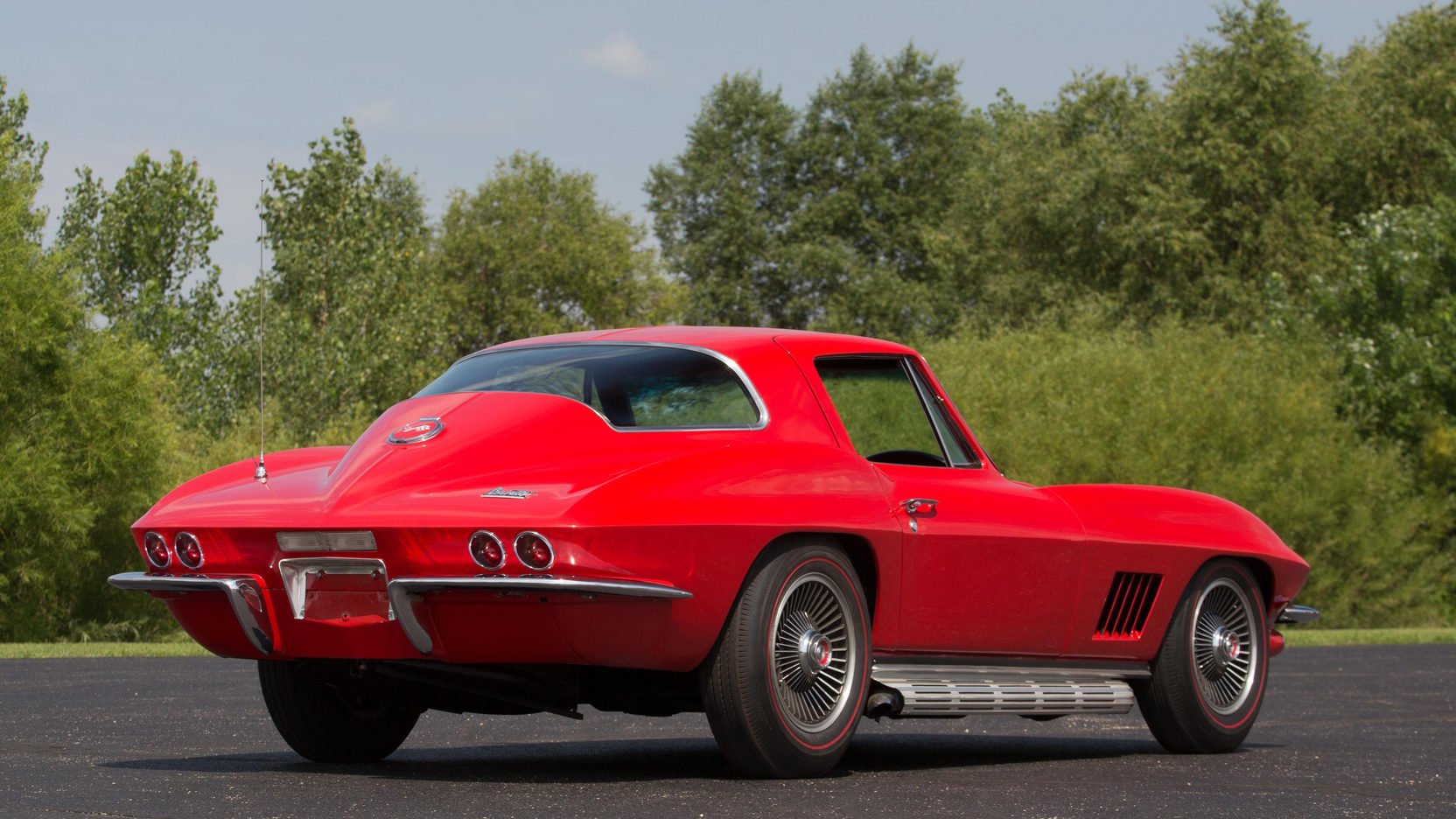 1967, Chevrolet, Corvette, Coupe,  c2 , Cars, Red Wallpaper