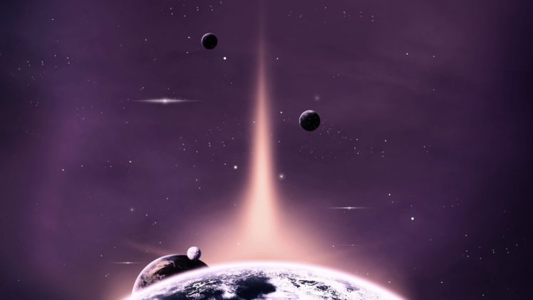 space, Planets, Stars, Space, Art, Shine HD Wallpaper Desktop Background