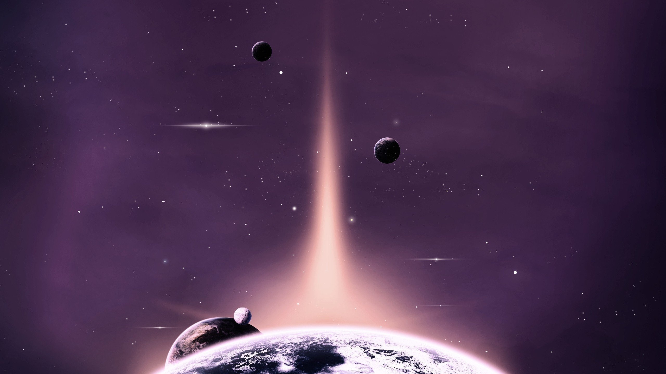 space, Planets, Stars, Space, Art, Shine Wallpaper