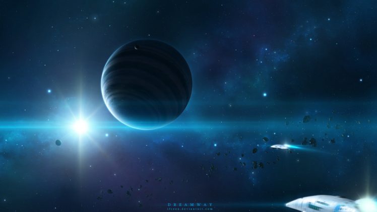 art, Space, Planets, Stars, Spaceships, Space HD Wallpaper Desktop Background